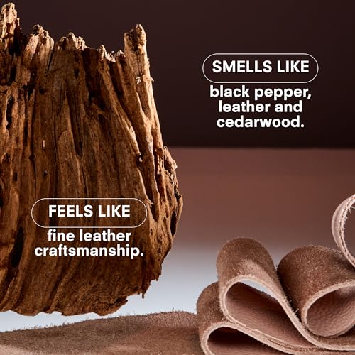 Hard Wood Leather Candle (8.5 Ounce)
