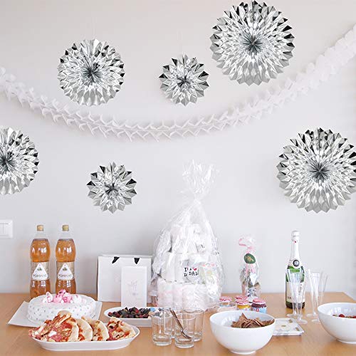 6 Pack Silver Party Decorations