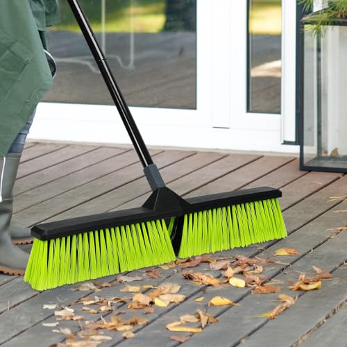 24 Inch Push Broom Outdoor with Stiff Bristle