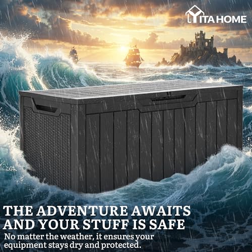 100 Gallon Large Outdoor Deck Box