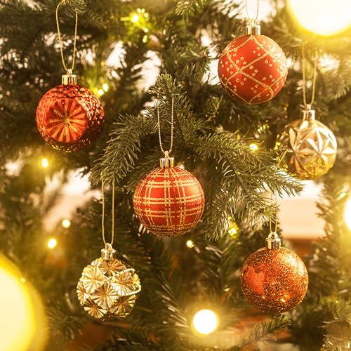 16ct Christmas Tree Decorations Ball Ornaments 2 Inches (16 Count)