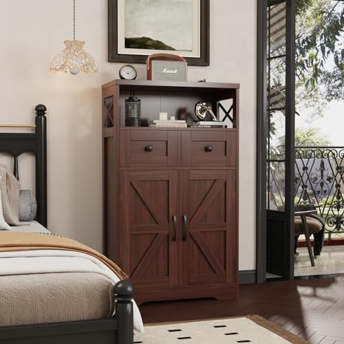 Farmhouse Accent Storage Cabinet with Drawers