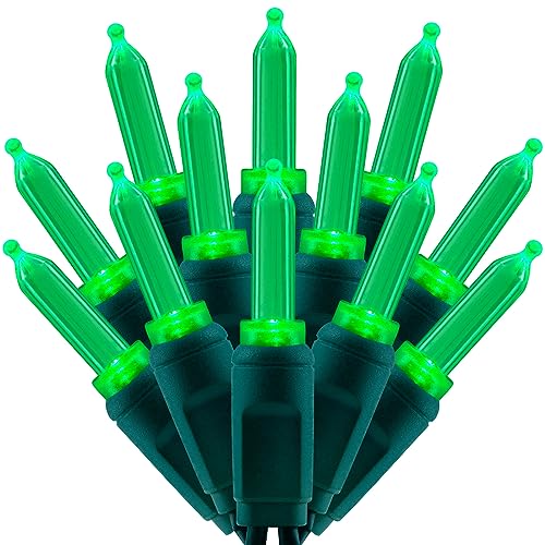 Green One piece Christmas Lights (100 Count)