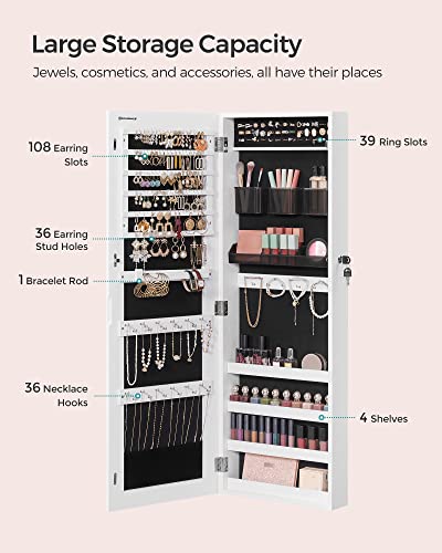Mirror Jewelry Cabinet Armoire