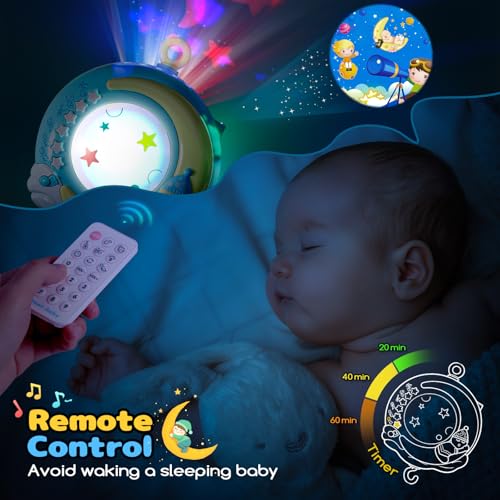 Moon Crib Mobile with Music and Light