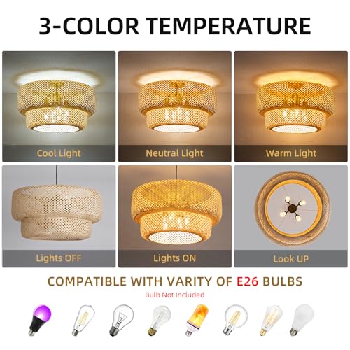 Woven Bamboo Pendant Light