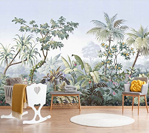 Tropical Banana Leaf Wallpaper Green Plant (56.25 Sq Ft)