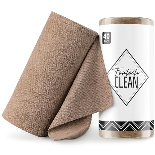 Microfiber Cleaning Cloth Roll (40 Count)