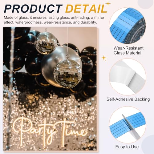 5x5mm Self Adhesive Mirrors Mosaic Tiles (2500 unidad)