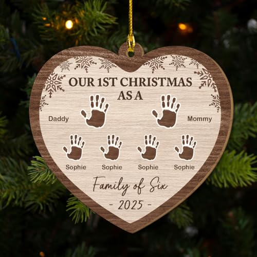Custom Family Christmas Ornament 2025