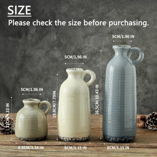 Ceramic Vases Set of 3 (3 Count)