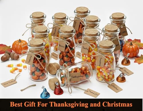 Small Glass Jars with Lids (12 Count)