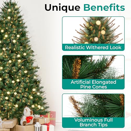 Selena 6.5ft Prelit Artificial Christmas Tree with 857 Branch Tips