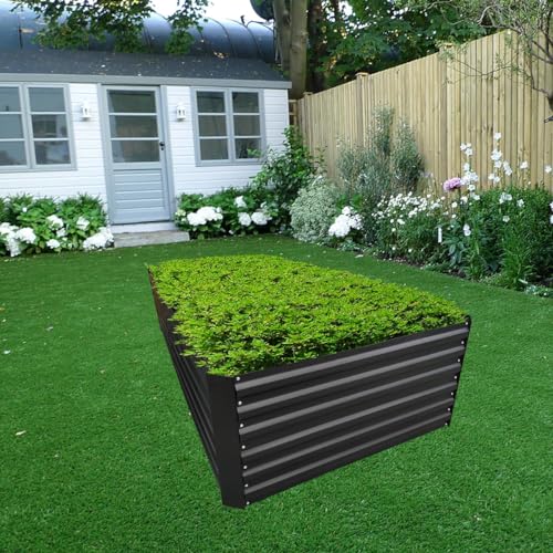 8x4x2FT Black Metal Raised Garden Bed Kit