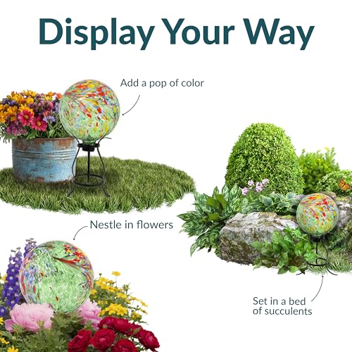 Sunnydaze 10" Glass Gazing Ball for Garden