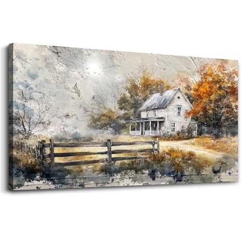 Canvas Wall Art For Living Room Bedroom Wall Decor Home Office Dining Room Abstract Ink Landscape Painting Painting Room Hallway Prints Retro style Artwork Picture Wall Decoration 20x40 In
