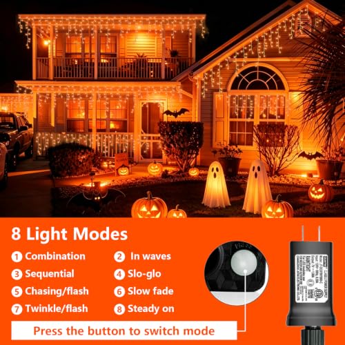 33ft 400 LED Orange Halloween Lights (33 Foot)