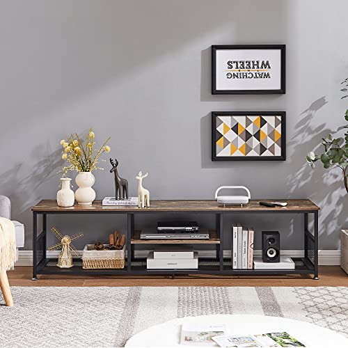 TV Stand for Televisions up to 80 Inch 70" Entertainment Center with Open Storage Shelves for Living Room