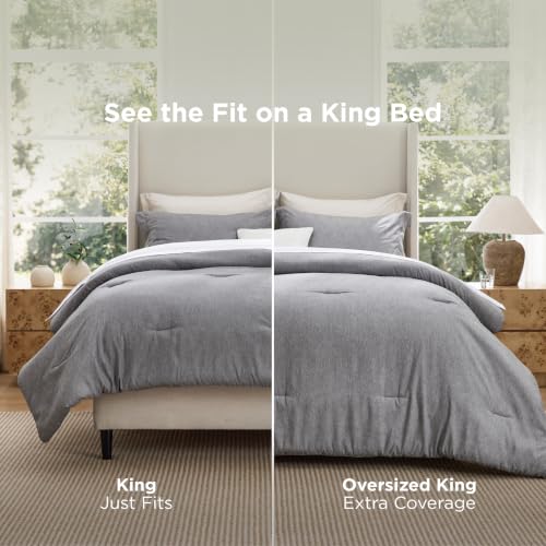 Grey King Size Comforter Set