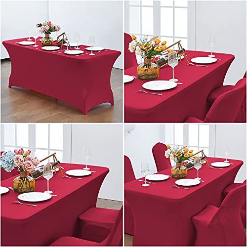 6FT Stretch Spandex Fitted Tablecloth
