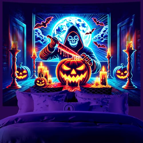 UV Reactive Halloween Tapestry