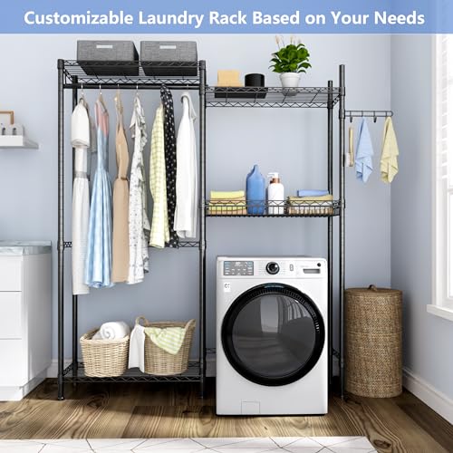 Laundry Organizer Shelves Over the Washer and Dryer Storage Shelf