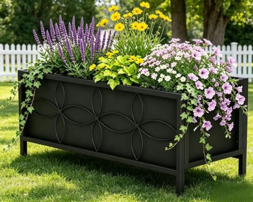 Sturdy Raised Garden Bed with Inner Fabric Liners for Vegetables Flower