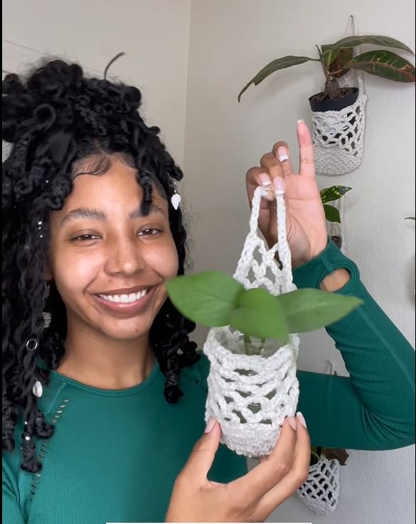 3 Packs Macrame Wall Plant Hanger for 4 in (3 Count)