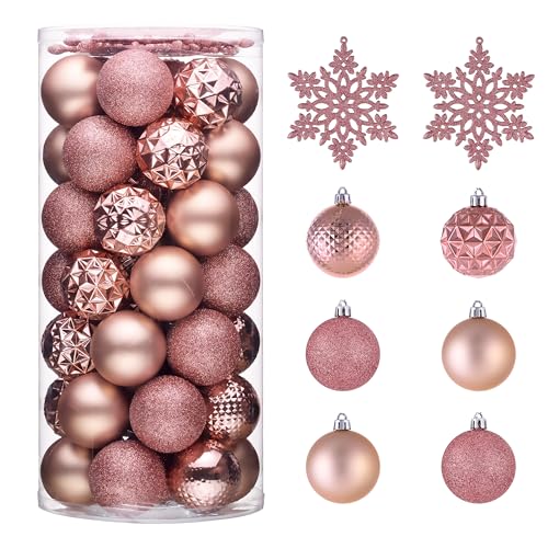 50ct Christmas Tree Decorations Ball Ornaments 2.36 Inches (50 Count)