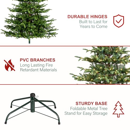 6 ft Prelit Sparse Christmas Tree with 330 Warm White LEDs