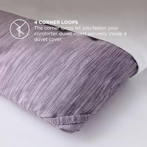 Grayish Purple Twin Comforter Set