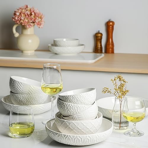 Sureasy Ceramic Ice Cream Bowls Set of 4 (4 Count)
