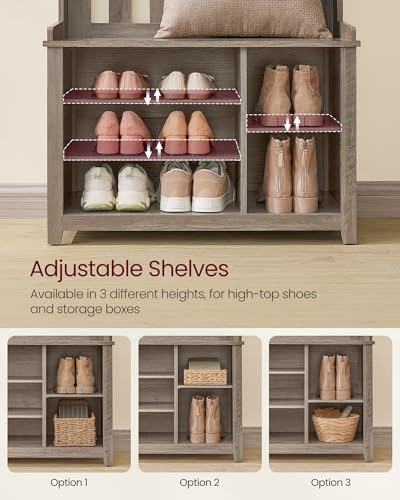 Hall Tree with Bench and Shoe Storage