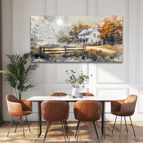 Canvas Wall Art For Living Room Bedroom Wall Decor Home Office Dining Room Abstract Ink Landscape Painting Painting Room Hallway Prints Retro style Artwork Picture Wall Decoration 20x40 In
