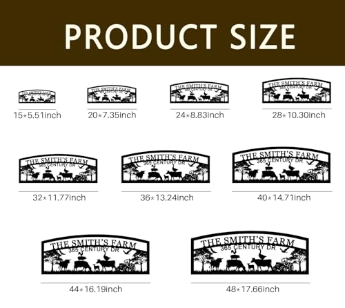 Personalized Hanging Metal Farm Signs