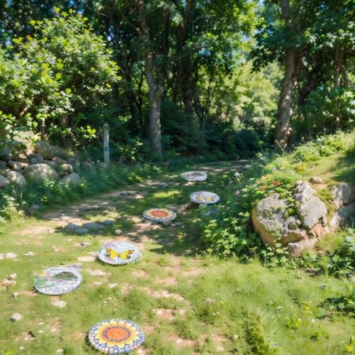 Sunflower Stepping Stones Outdoor Garden
