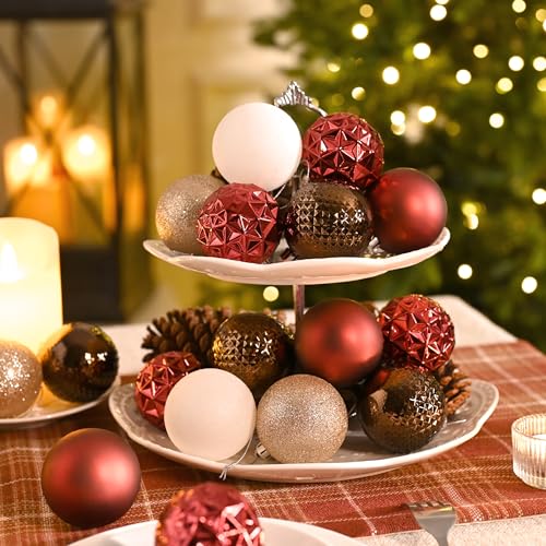 50ct Christmas Tree Decorations Ball Ornaments 2 Inches (50 Count)