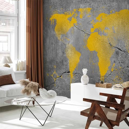 Wall Mural World Map 138x101 in (7 Count)