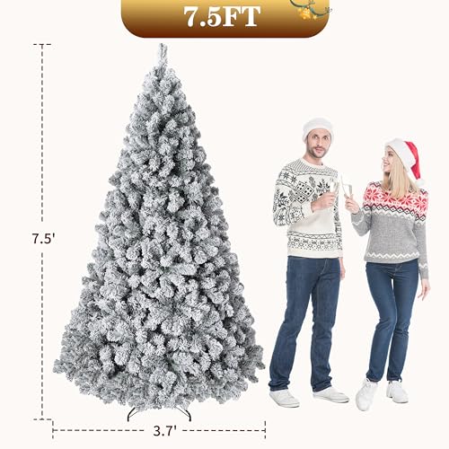 7.5 ft Prelit Artificial Christmas Tree with Warm White Lights