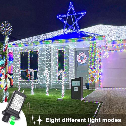 197FT 600 LED Christmas Lights Outdoor