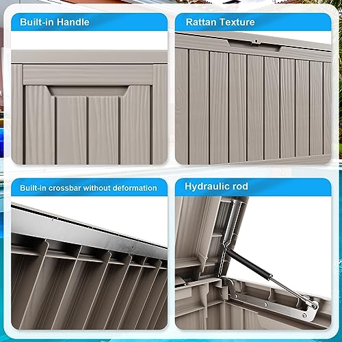 80 Gallon Deck Boxes Outdoor Waterproof