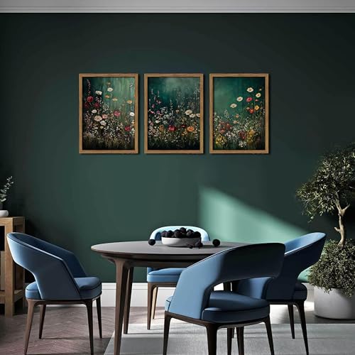 Vintage Wildflower Wall Art Set of 3 (3 Count)