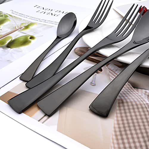 24 Piece Black Flatware (13.24 Count)