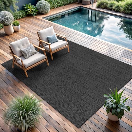 Outdoor Rug 6x9 Modern Area Rugs for Indoor and Outdoor Patios and Porches (59 Sq Ft)