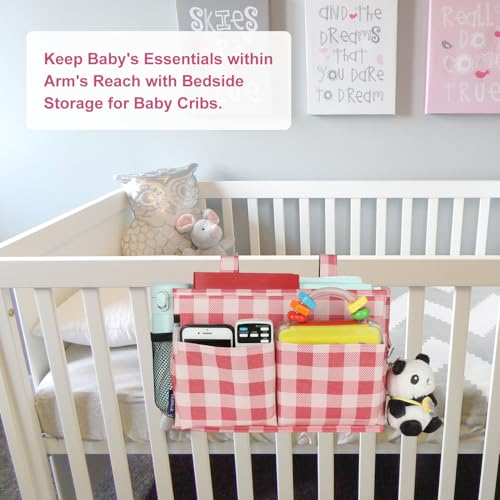 Bedside Caddy Hanging Bed Organizer Storage Bag Pocket for Bunk and Hospital Beds