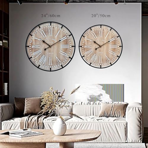 24 Inch Grand Farmhouse Wall Clock