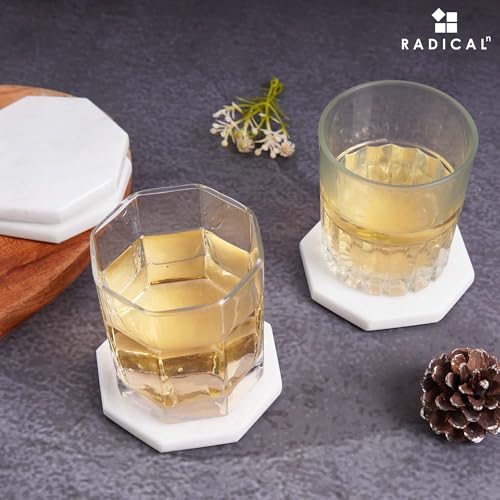 Star Marble Coasters Set of 6