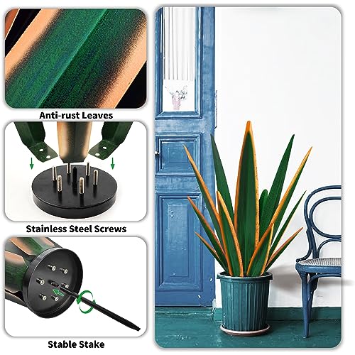 24" Metal Agave Plant Outdoor Decor