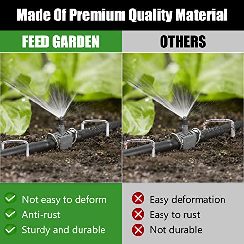 4 Inch 50 Pack Galvanized Landscape Staples 12 Gauge Anti (50 Count)