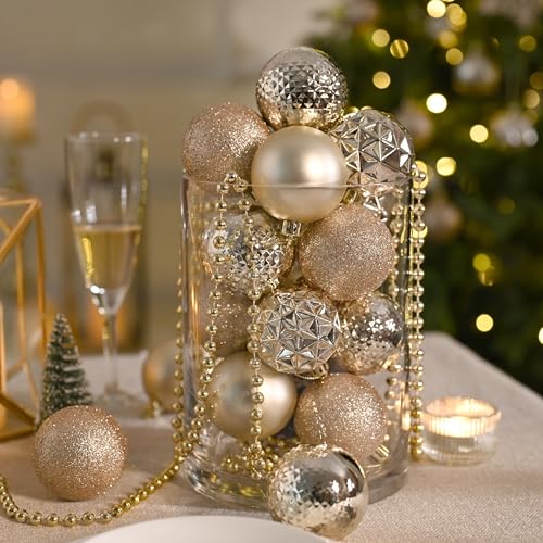 50ct Christmas Tree Decorations Ball Ornaments 2 Inches (50 Count)